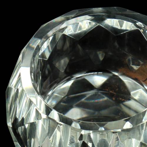 Floristik24 Stojan na čajovou svíčku diamantový čirý Ø6cm stolní dekorace