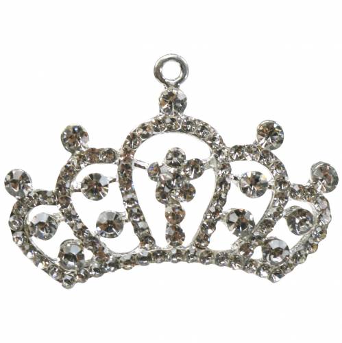 Vánoční ozdoby na stromeček diamantová korunka 6cm