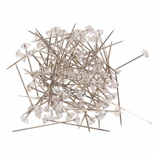 Diamantové jehly Ø6mm trans čiré 85 kusů nakoupit | Floristik24.cz