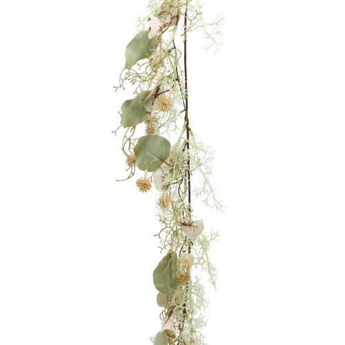 Věnec z bodláku Globe bodláková umělá rostlinná dekorace girlanda 127cm