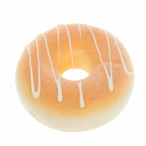 Floristik24 Deco donut krém umělý Ø8cm