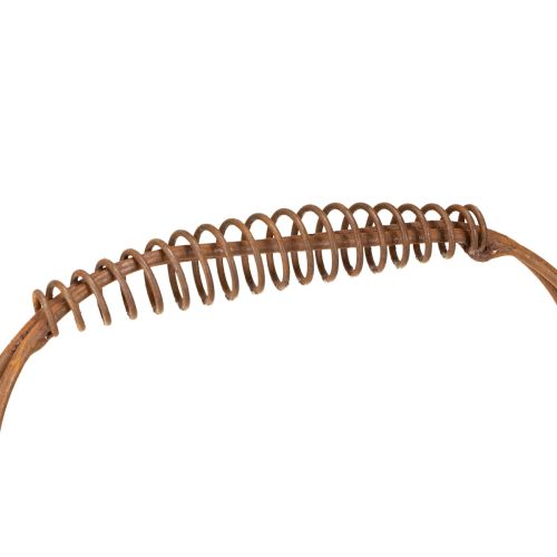 položky Oválný drátěný koš s rukojetí, zahradní dekorace, rezavá úprava, 30/25 cm, sada 2 kusů