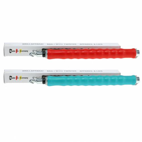 Floristik24 Vrtací zařízení DrillMaster drátová vrtačka Twister červená nebo modrá 31cm