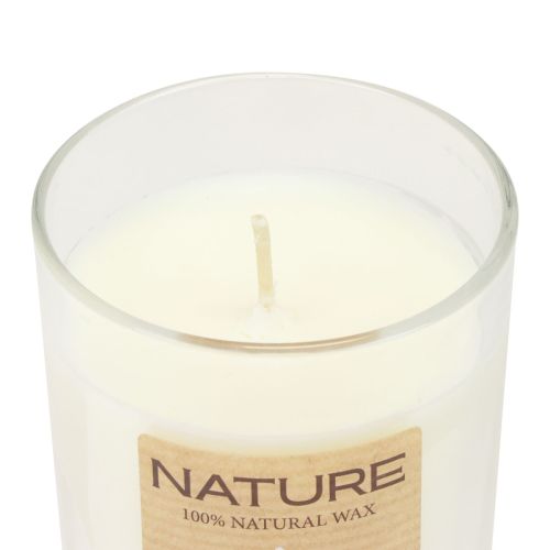 Floristik24 Vonná svíčka ve skleněném přírodním vosku Wenzel Candles Magnolia 85×70mm