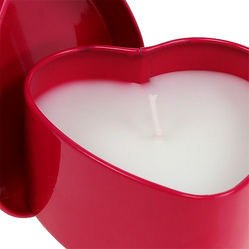 Floristik24 Vonná svíčka ve tvaru srdce růžová 7cm x 3,5cm 1 ks
