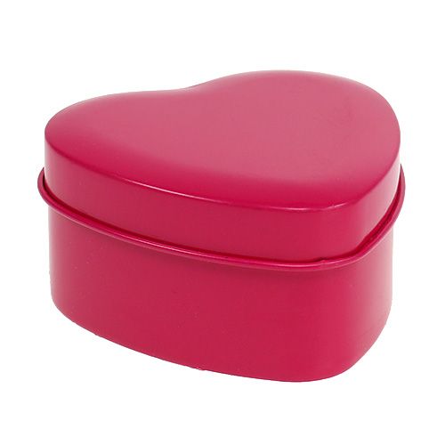 Floristik24 Vonná svíčka ve tvaru srdce růžová 7cm x 3,5cm 1 ks
