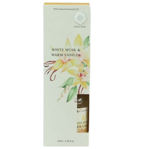 položky Vonné tyčinky pokojová vůně vanilka bílé pižmo 100ml