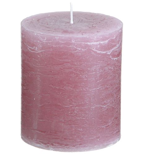 položky Jednobarevné svíčky starorůžové sloupové svíčky 70×80mm 4 ks