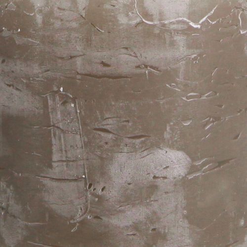 položky Jednobarevné svíčky hnědé sloupové svíčky 70×80mm 4 ks