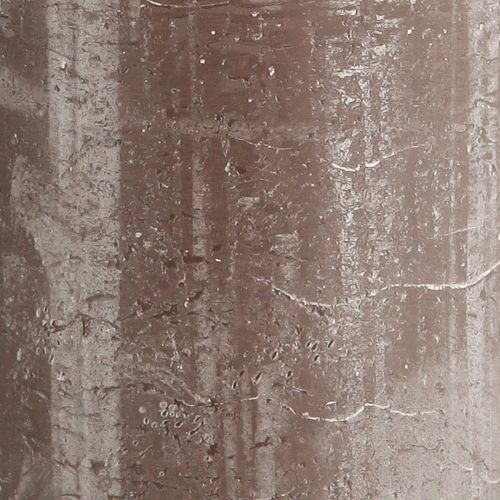 položky Jednobarevné svíčky hnědé sloupové svíčky 85x200mm 2 ks