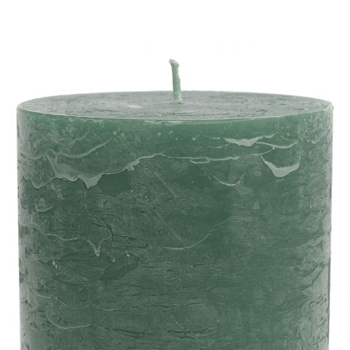položky Jednobarevné svíčky zelené 85x150mm 2ks