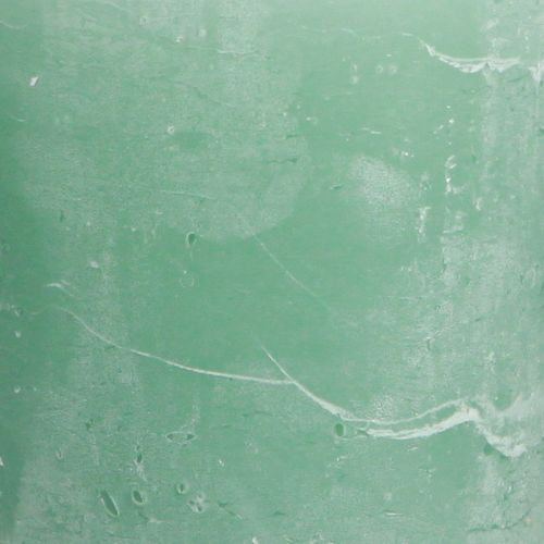 položky Jednobarevné svíčky zelené nefritové sloupové svíčky 70×80mm 4 ks