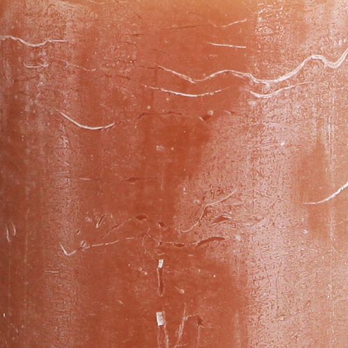 položky Jednobarevné svíčky karamelové sloupové svíčky 70×120mm 4 ks