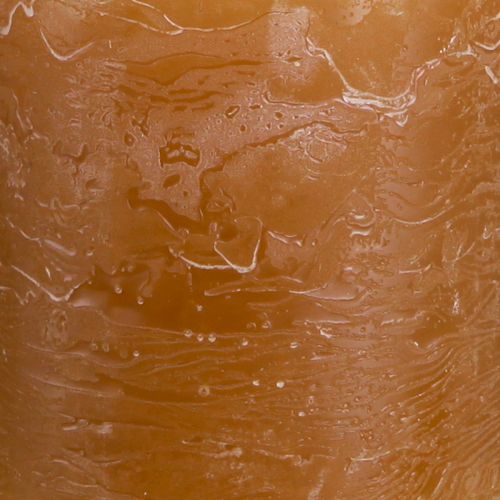 položky Jednobarevné svíčky karamelové sloupové svíčky 70×80mm 4 ks