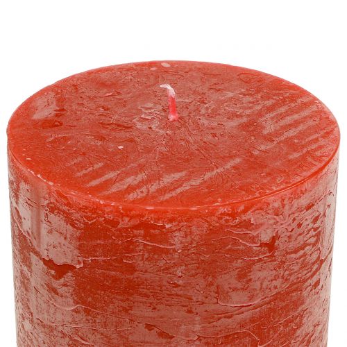 položky Jednobarevné svíčky oranžové 60x100mm 4 ks