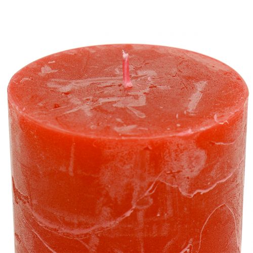 položky Barevné svíčky oranžové 60x80mm 4ks