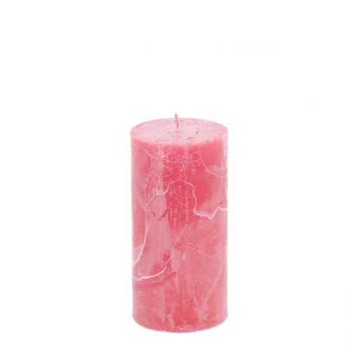 položky Jednobarevné svíčky růžové 50x100mm 4 ks