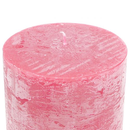položky Jednobarevné svíčky růžové 60x100mm 4 ks
