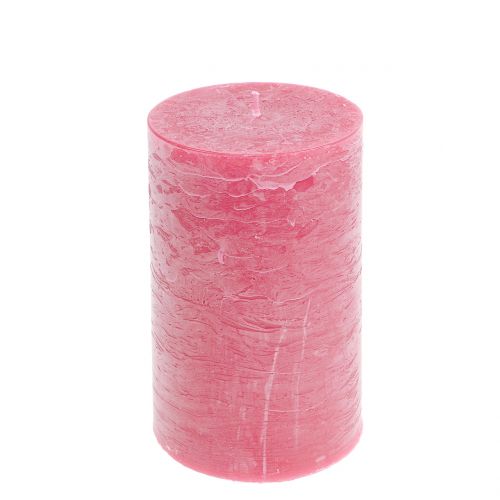 položky Jednobarevné svíčky růžové 85x150mm 2ks