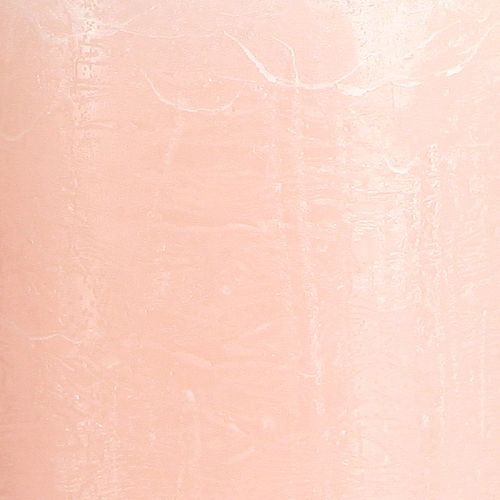 položky Jednobarevné svíčky růžové sloupové svíčky světle růžové 70×120mm 4 ks
