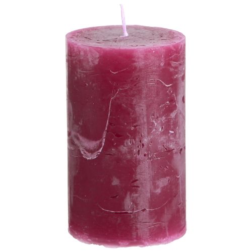 Floristik24 Jednobarevné svíčky sloupové svíčky Berry 60x100mm 4 ks