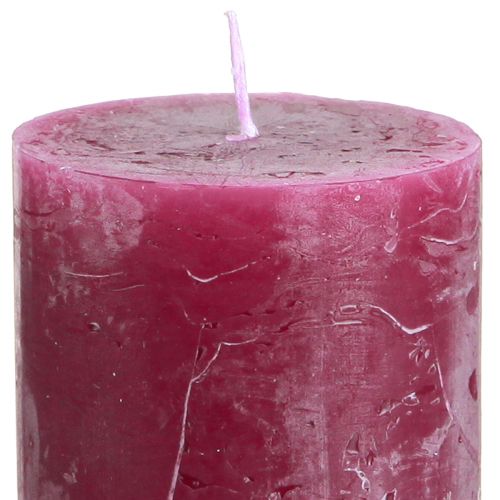 Floristik24 Jednobarevné svíčky sloupové svíčky Berry 60x100mm 4 ks