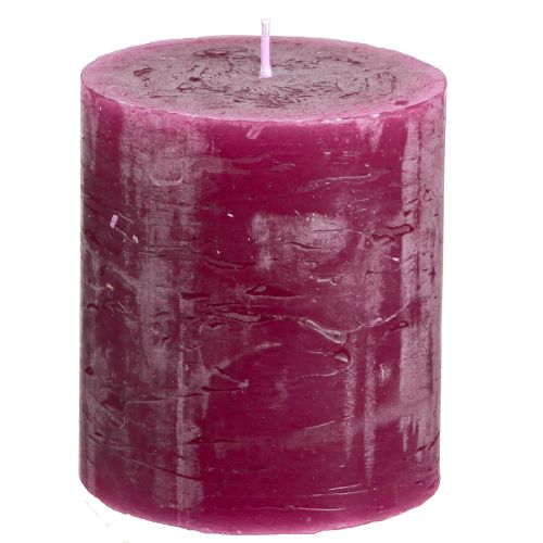 položky Jednobarevné svíčky Berry pilířové svíčky fialové 70×80mm 4 ks