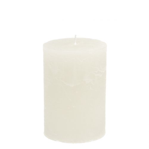 Jednobarevné svíčky bílé 85x120mm 2ks