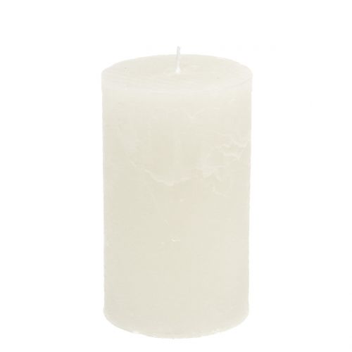 Jednobarevné svíčky bílé 85x150mm 2ks