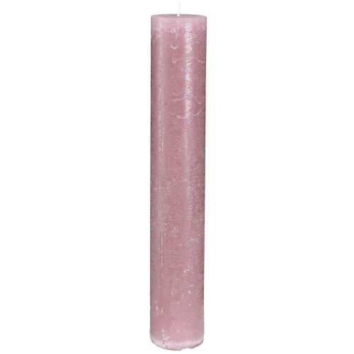 položky Jednobarevné svíčky ve starorůžové svíčky 50x300mm 4 ks