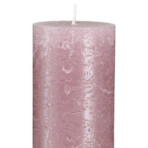 položky Jednobarevné svíčky ve starorůžové svíčky 50x300mm 4 ks