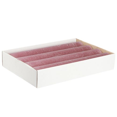 položky Jednobarevné svíčky ve starorůžové svíčky 50x300mm 4 ks
