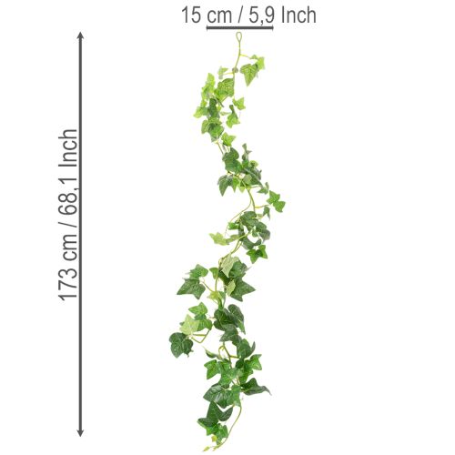 Girlanda z umělého břečťanu pro dekoraci pokoje 173 cm | Floristik24.cz