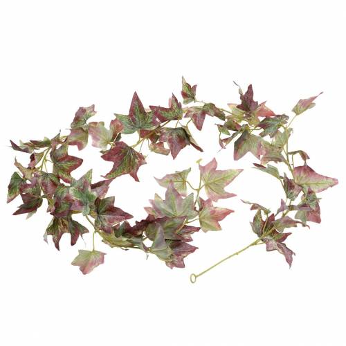 Floristik24 Ivy Garland Green, Burgundsko 182,5 cm