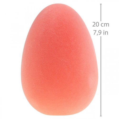 položky Dekorace velikonočních vajíček vajíčko oranžová meruňka plastová vločkovaná 20cm