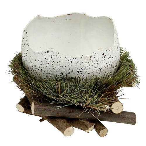 Vejce v hnízdě Ø11cm V12cm 4 ks