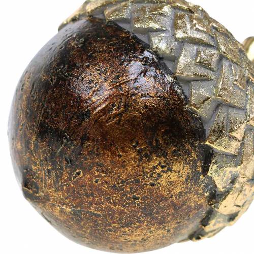 Floristik24 Ozdobný žalud zlatý Ø7,4cm V9,7cm