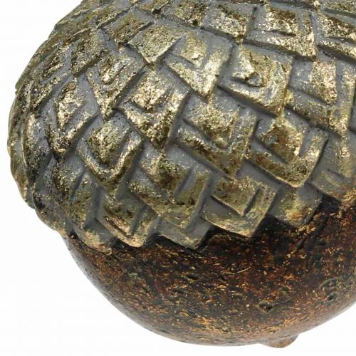 Floristik24 Ozdobný žalud k zavěšení zlatý Ø5,8cm V7,9cm