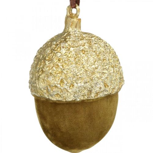položky Žaludy na zavěšení, adventní, ozdoba na stromeček, podzimní dekorace V6,5cm Ø4cm 6 ks