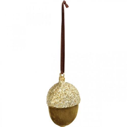 položky Žaludy na zavěšení, adventní, ozdoba na stromeček, podzimní dekorace V6,5cm Ø4cm 6 ks