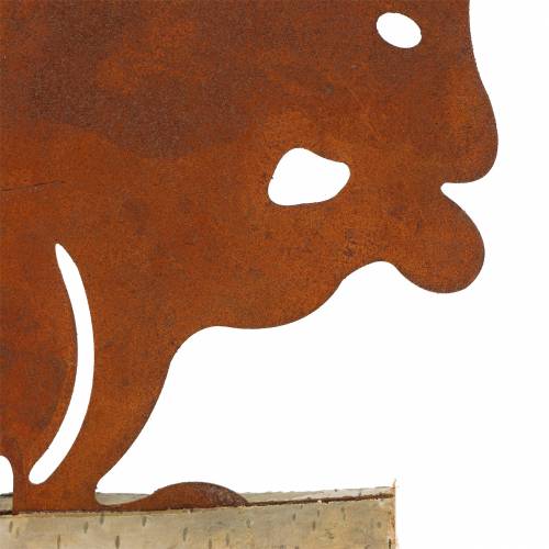 Floristik24 Veverka patina na dřevěném podstavci 19cm x 25cm