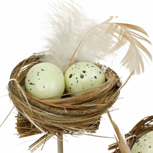 položky Deco plug ptačí hnízdo, velikonoční dekorace, hnízdo s vejci 23cm 6ks