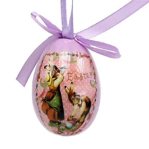 Floristik24 Vajíčka se vzorem fialovo-růžová 5-8cm 8ks
