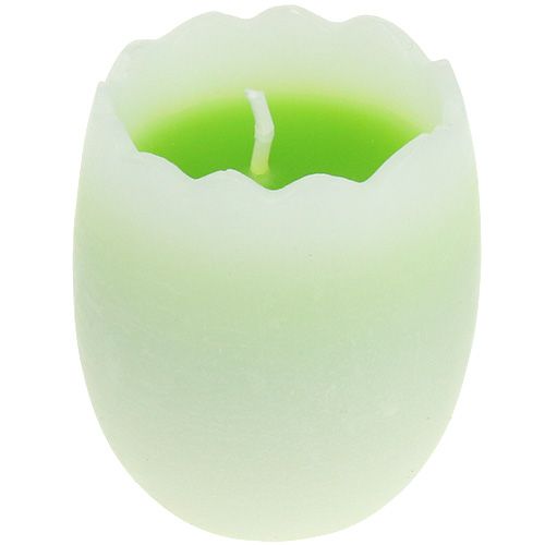 Floristik24 Vaječná svíčka zelená 5,5cm 3ks