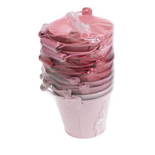 Floristik24 Kbelík růžový mix Ø10cm V8cm 10ks