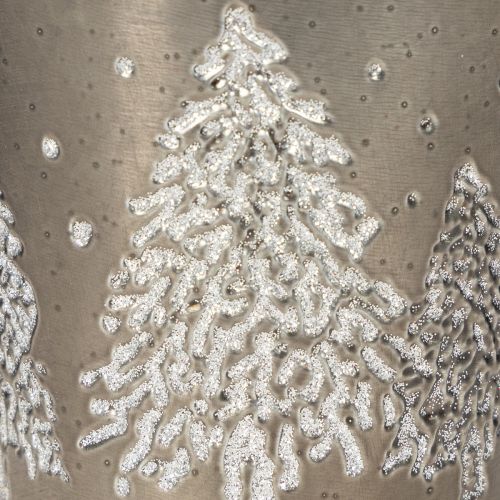 Dekorativní kyblík s jedlemi a dřevěnou rukojetí, 13 cm | Floristik24.cz
