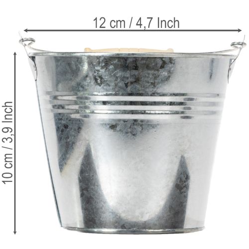 Kbelík Ø12cm V10cm 8ks. Zinek,