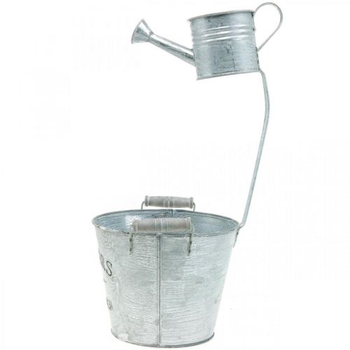 položky Dekorativní květináč, vědro s květináčem, květináč, kovové vědro V38cm Ø16,5cm/Ø7cm
