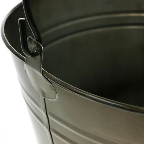Floristik24 Kovové vědro, květináč, kovová nádoba Ø25cm V21cm