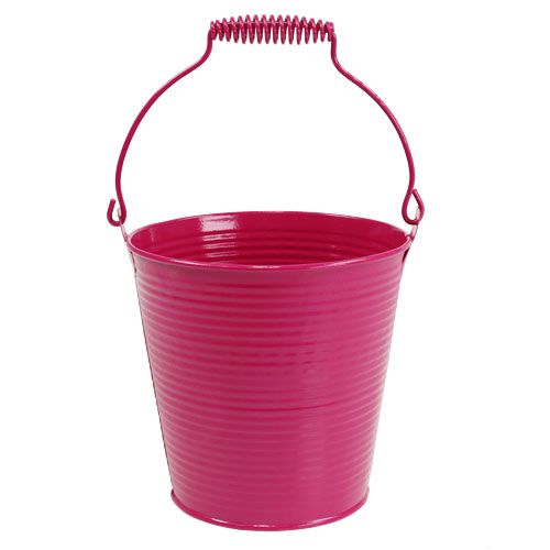 Floristik24 Vědro růžové Ø21,5cm H19cm